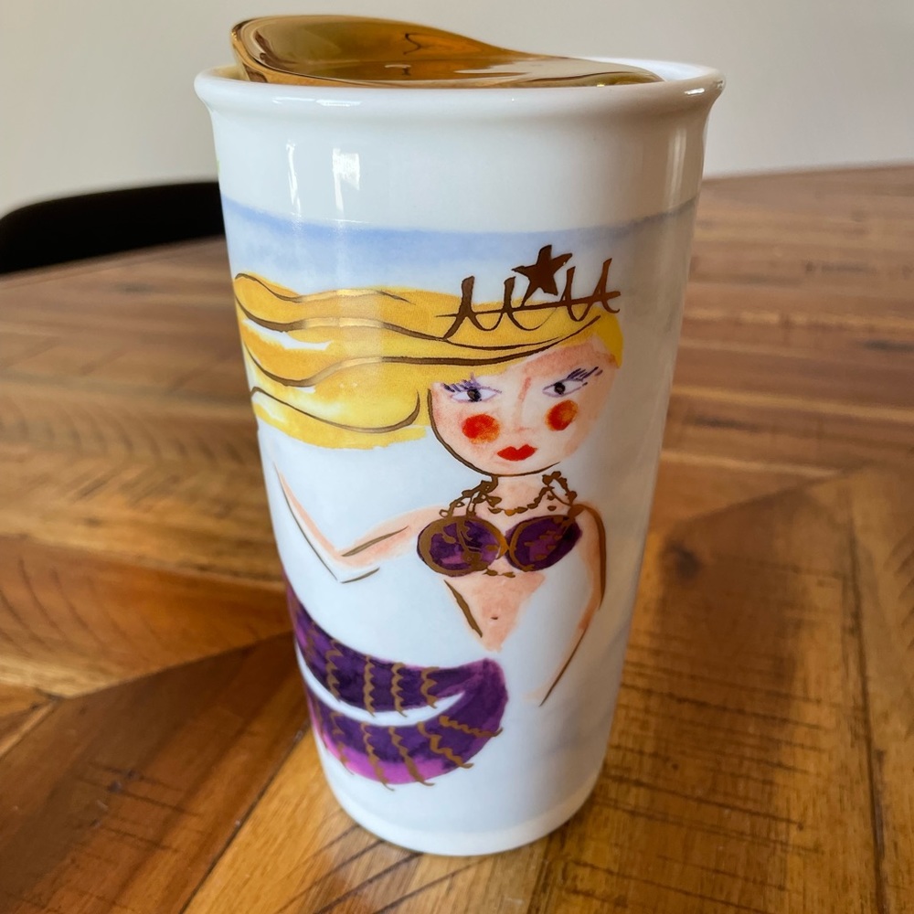 Starbucks 2015 ceramic mermaid tumbler